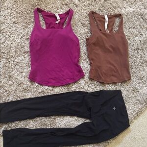 Lululemon Athletica Magenta Tank Top